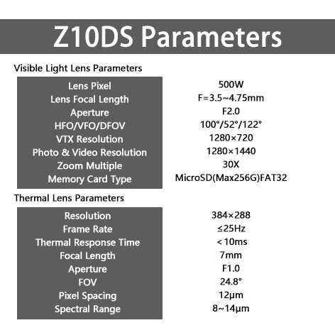 Z10DS FPV Drone AI-Guided .Thermal Imaging,4kg Payload